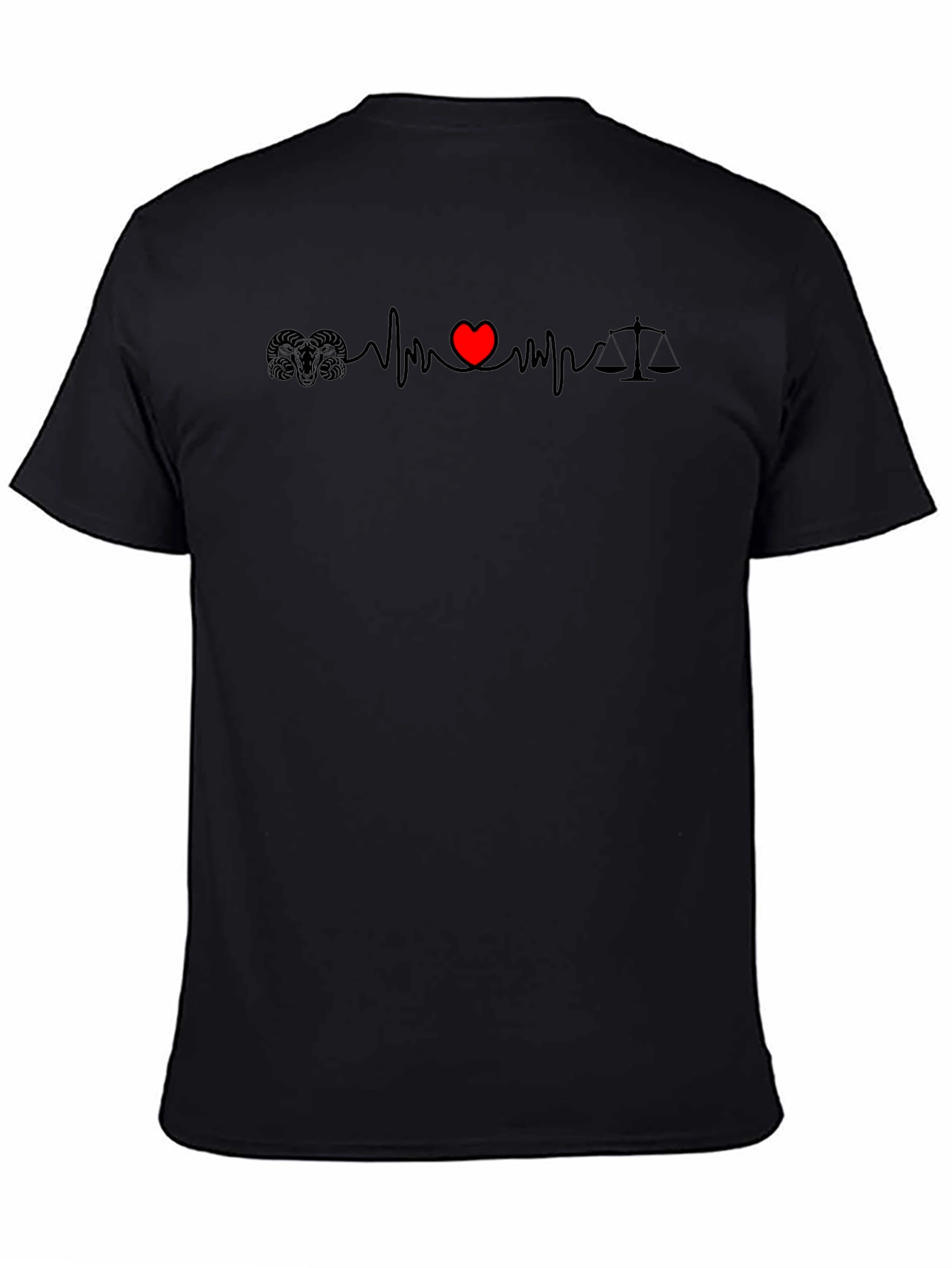 Heartbeat Scales of Justice T-Shirt