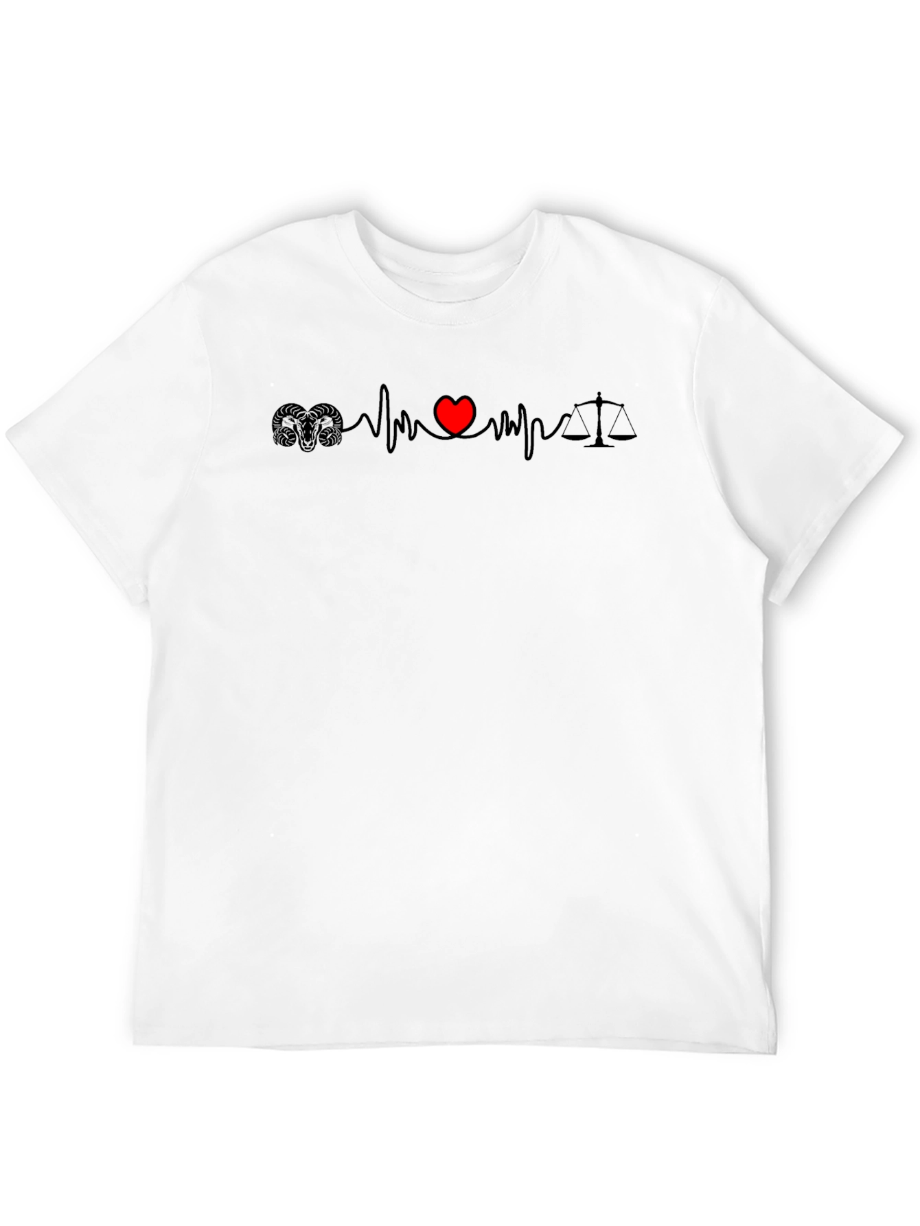 Heartbeat Scales of Justice T-Shirt