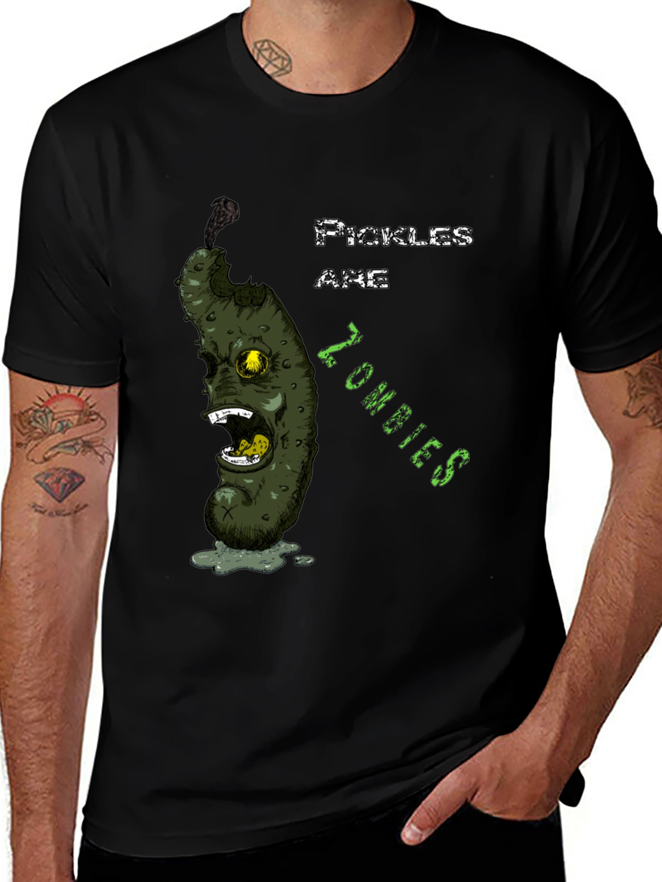 Pickles Are Zombies T-Shirt Funny Zombie Pickle Tee
