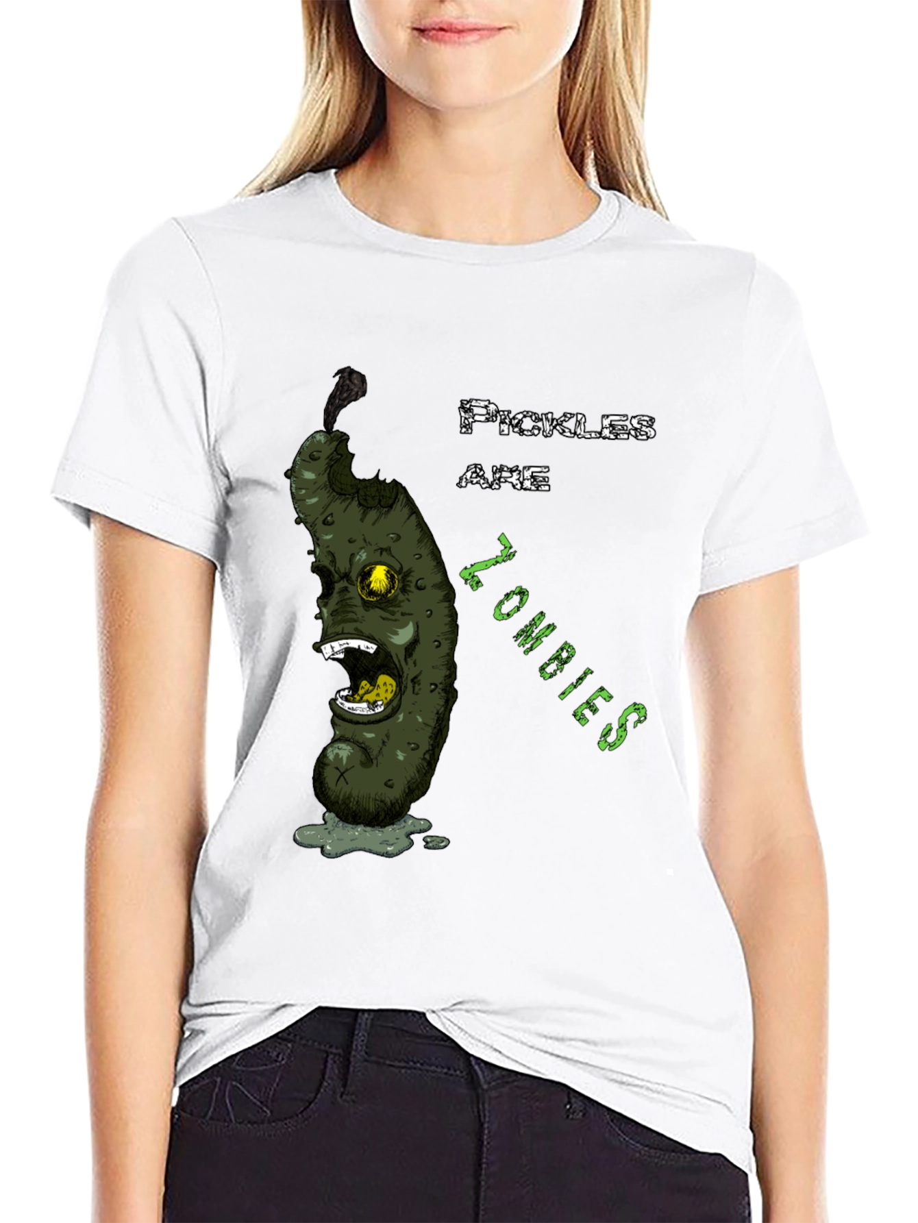 Pickles Are Zombies T-Shirt Funny Zombie Pickle Tee