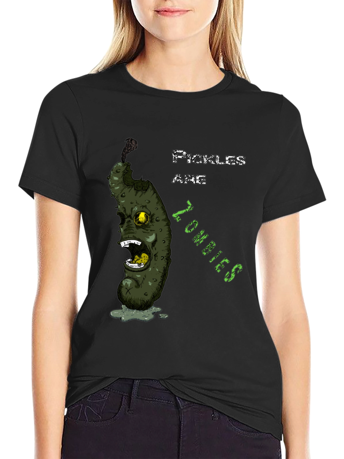 Pickles Are Zombies T-Shirt Funny Zombie Pickle Tee