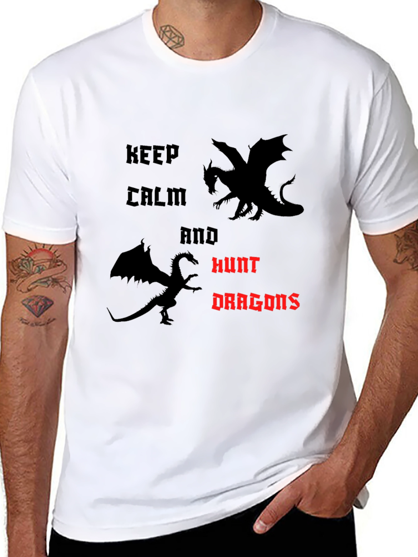 Keep Calm and Hunt Dragons T-Shirt