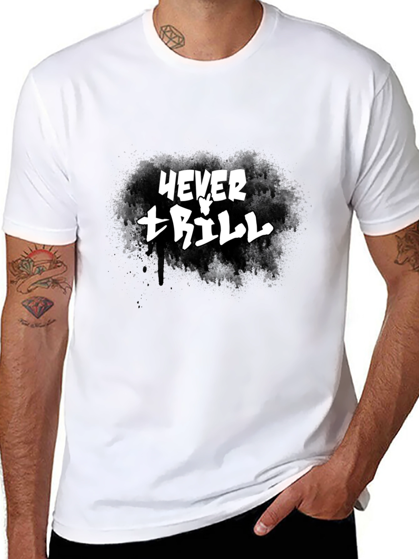 Never Trill Graphic T-Shirt - Black