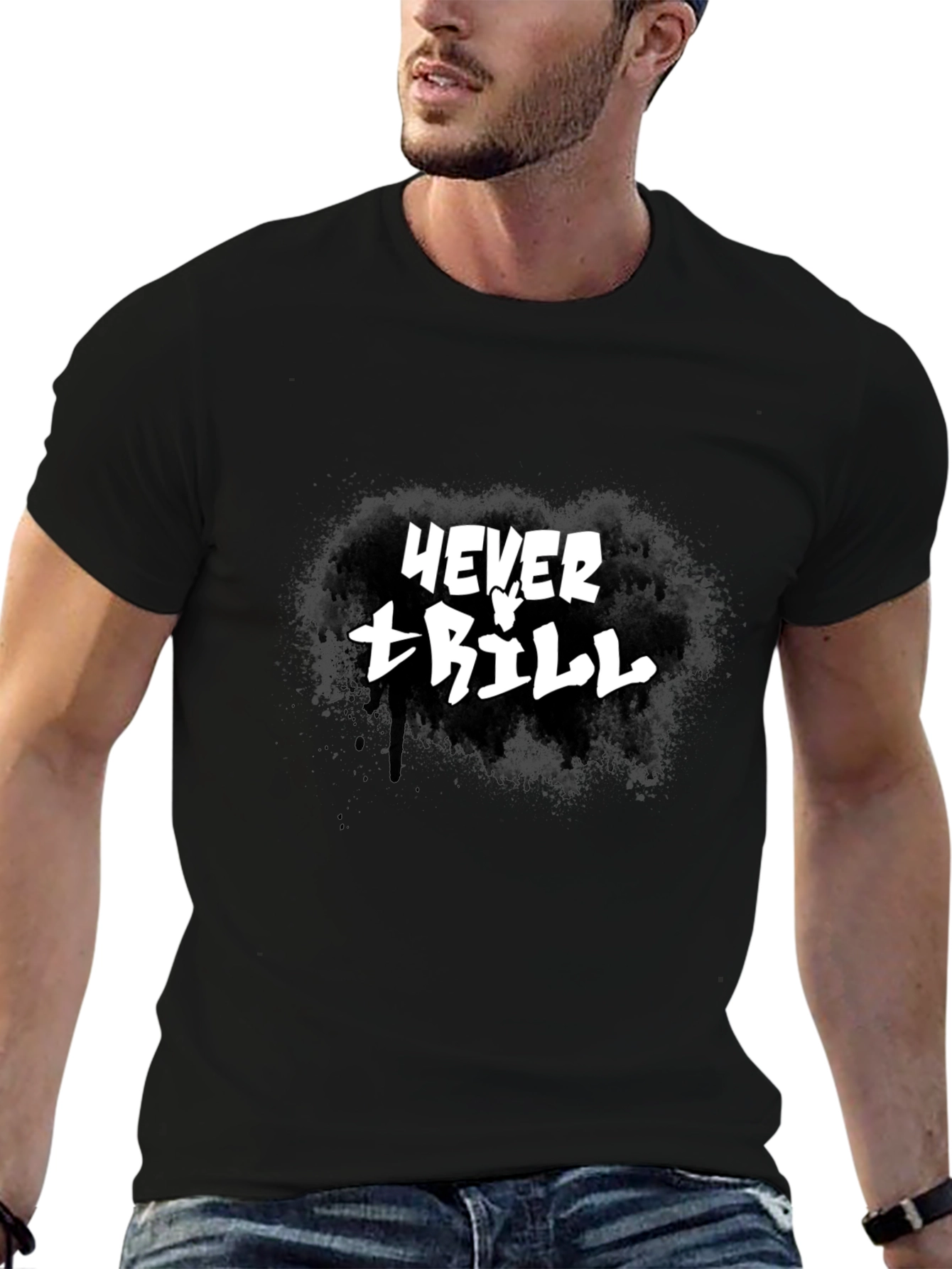 Never Trill Graphic T-Shirt - Black