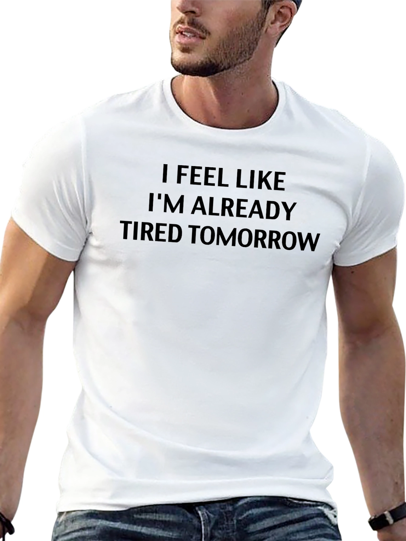 Tired Tomorrow Black Graphic Tee