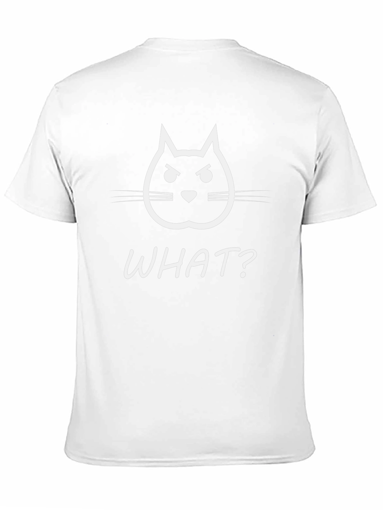 Funny Angry Cat T-Shirt - WHAT? Graphic Tee