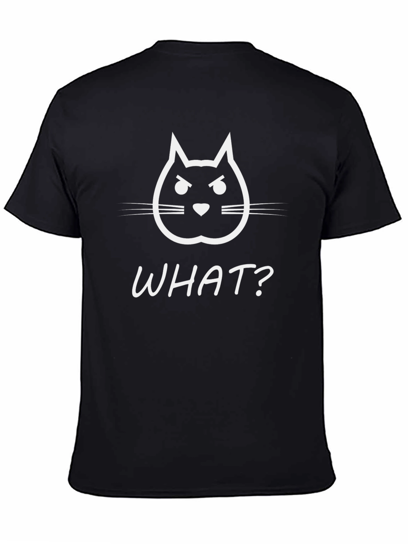 Funny Angry Cat T-Shirt - WHAT? Graphic Tee