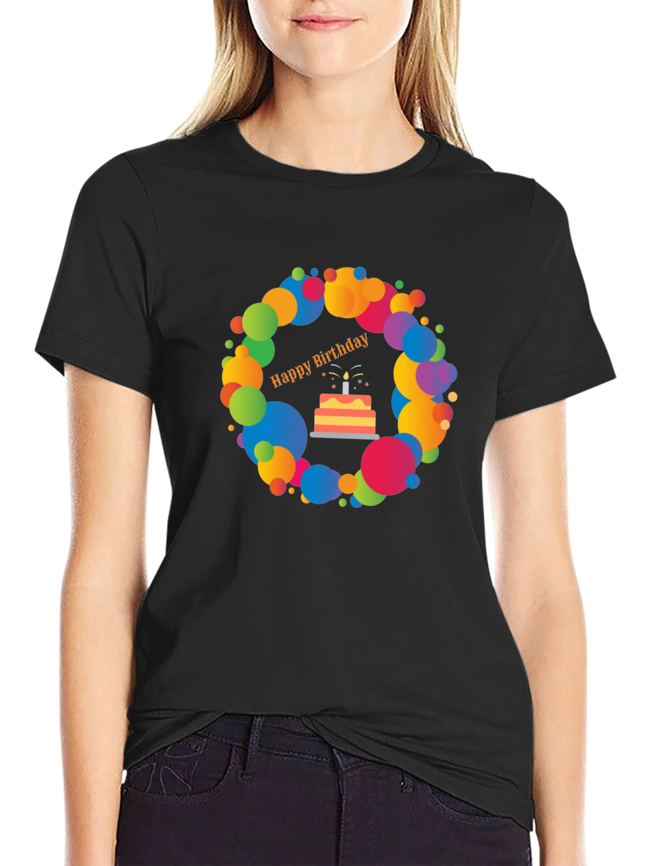 Birthday Cake Graphic Tee - Festive & Fun!