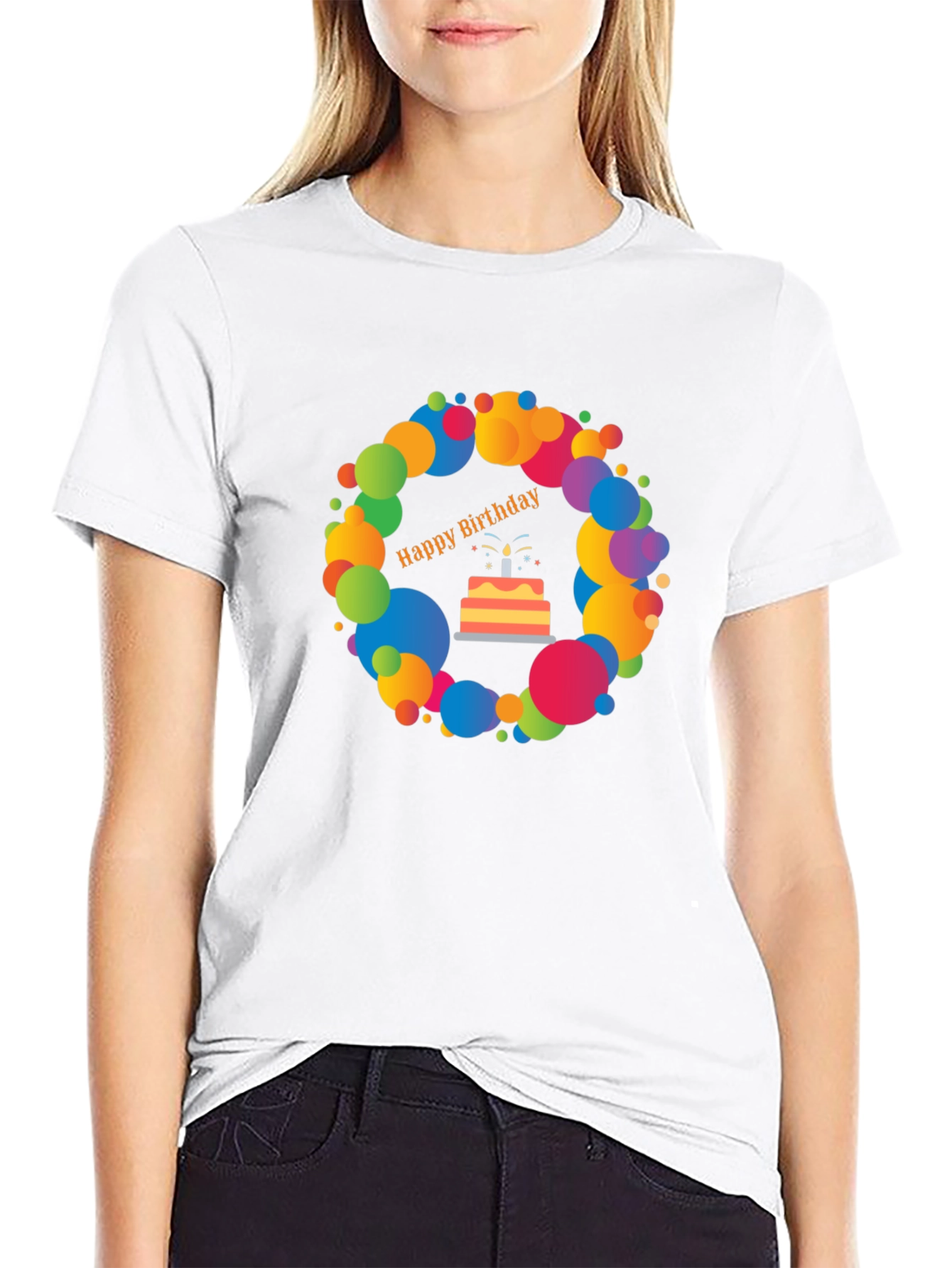 Birthday Cake Graphic Tee - Festive & Fun!