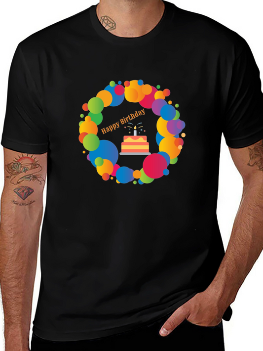 Birthday Cake Graphic Tee - Festive & Fun!