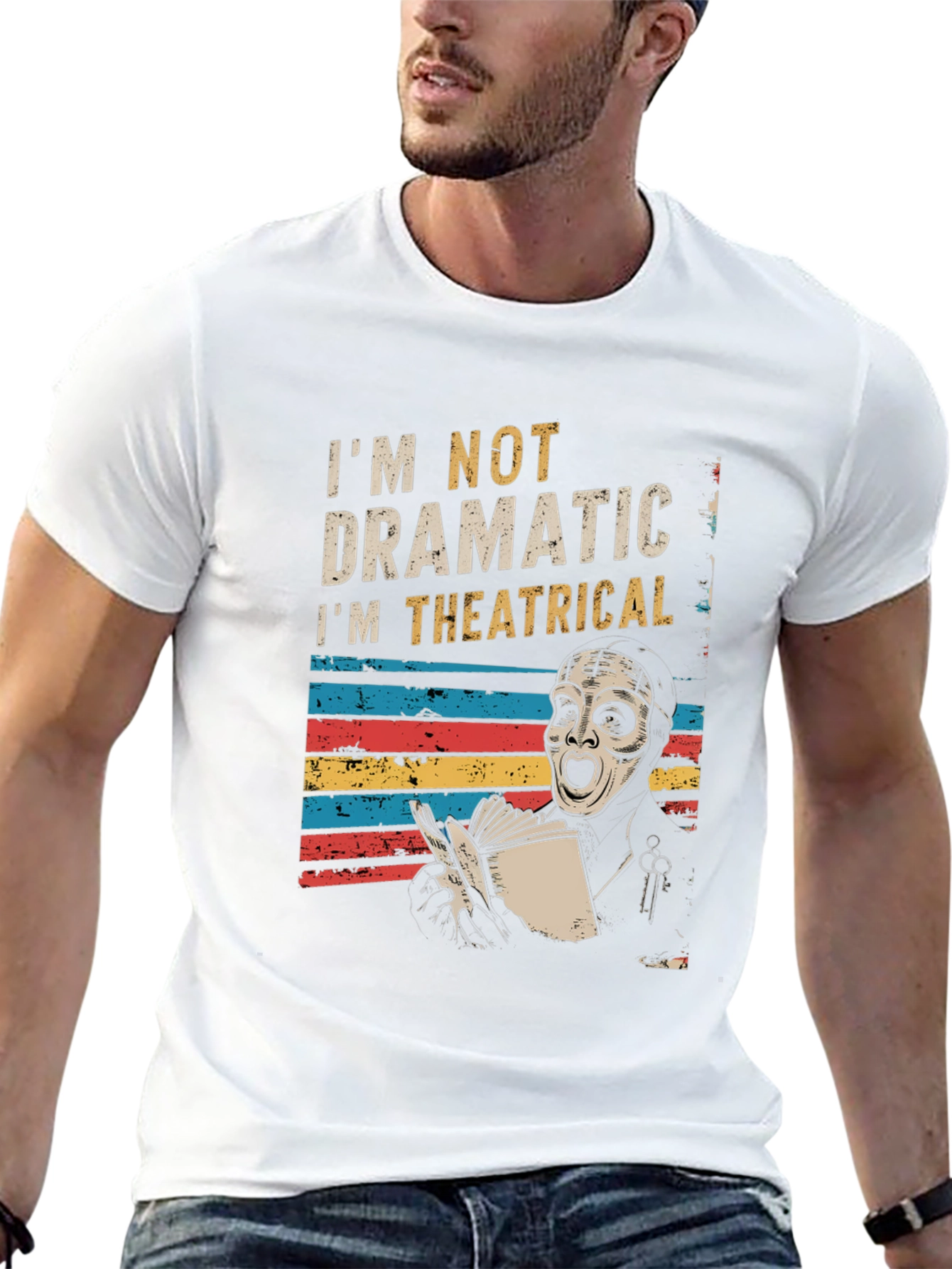 Theatrical Drama T-Shirt - Unique Design