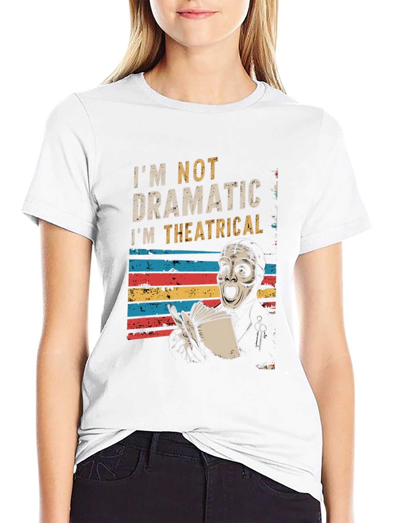 Theatrical Drama T-Shirt - Unique Design