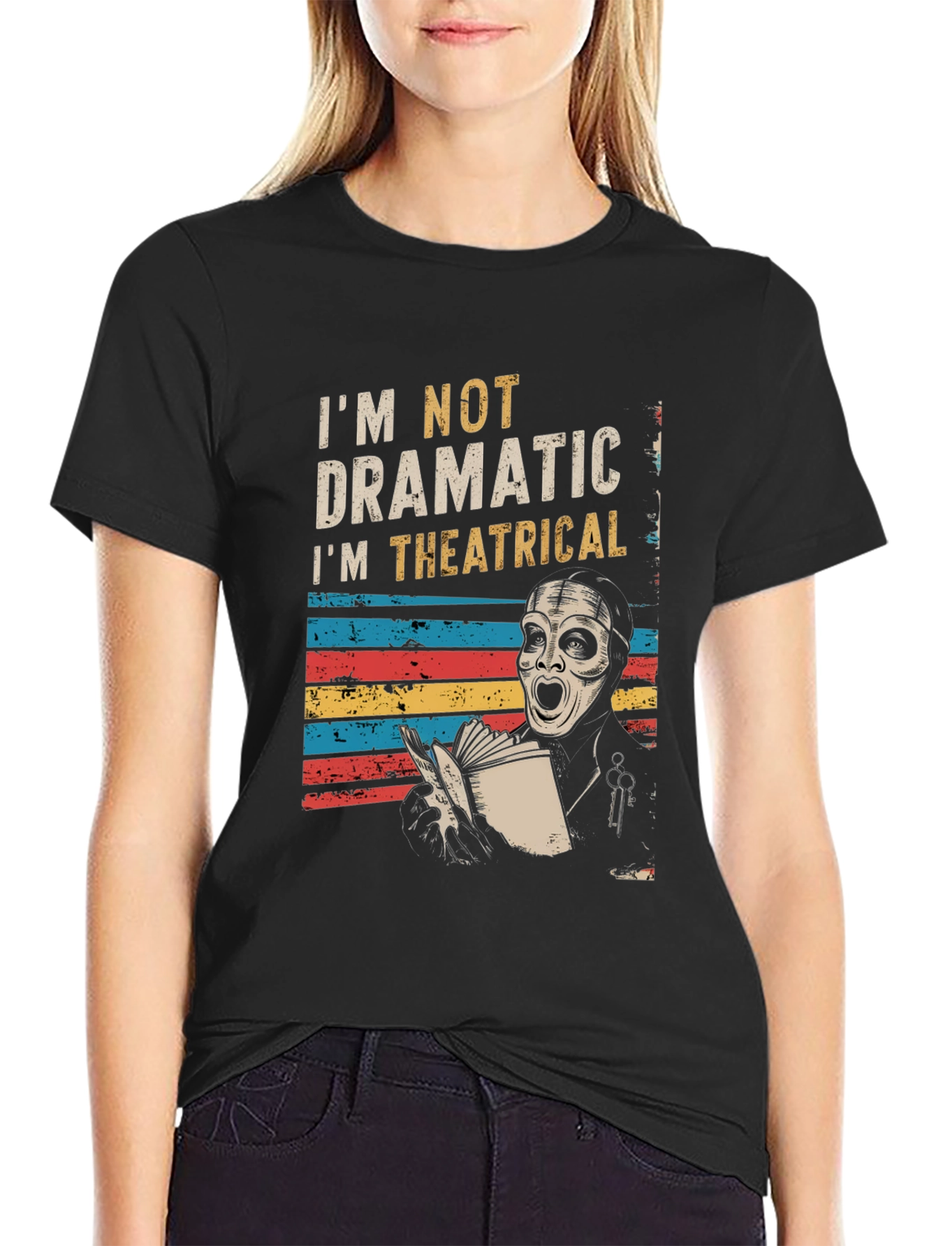 Theatrical Drama T-Shirt - Unique Design