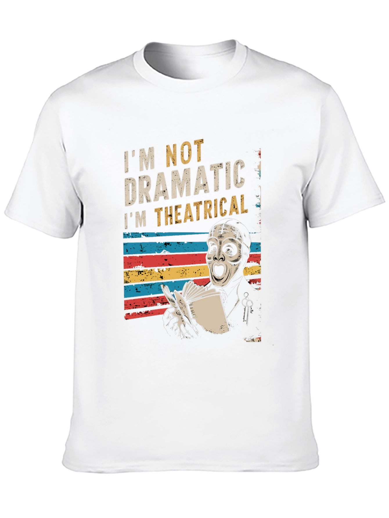 Theatrical Drama T-Shirt - Unique Design