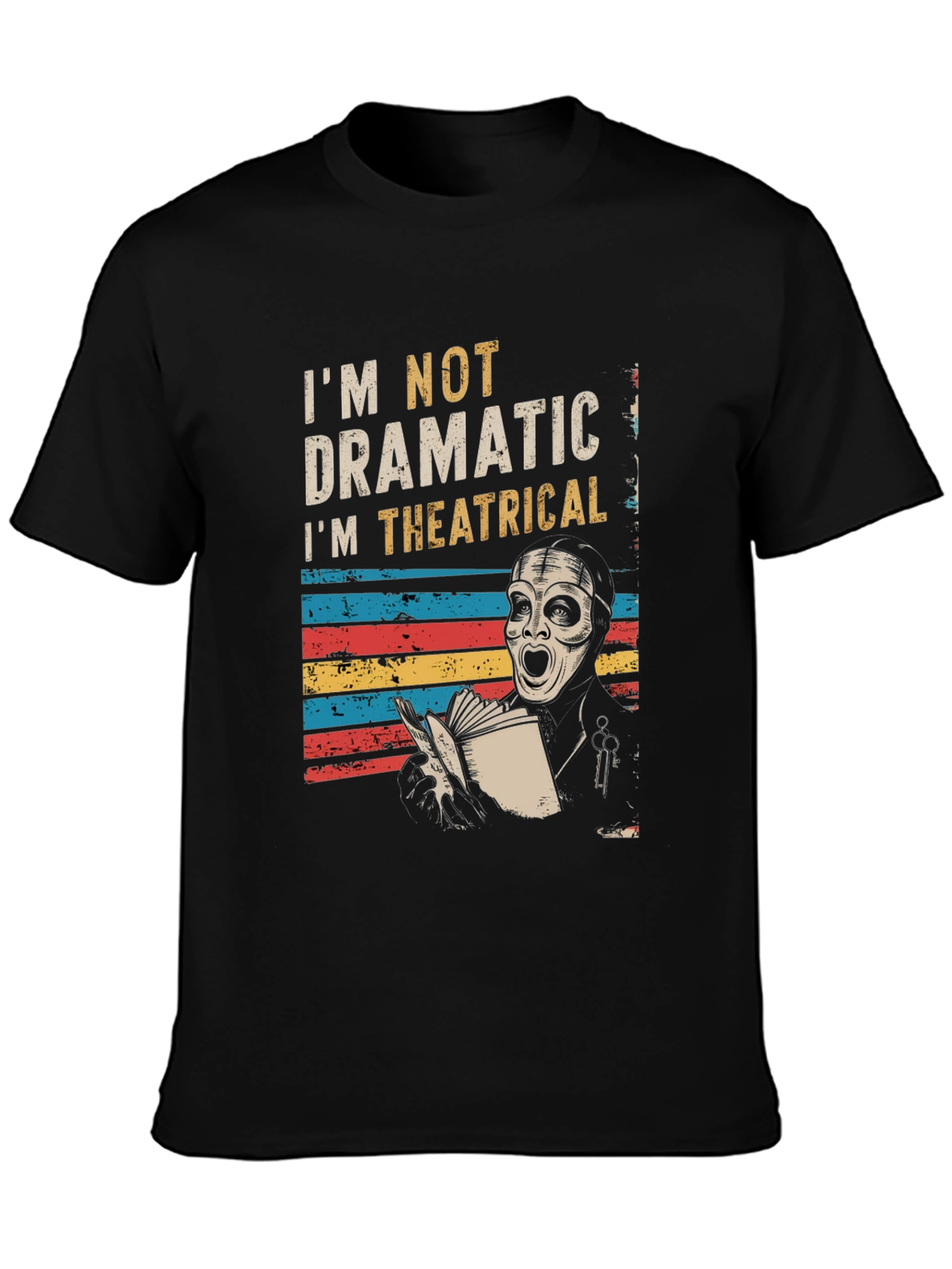 Theatrical Drama T-Shirt - Unique Design