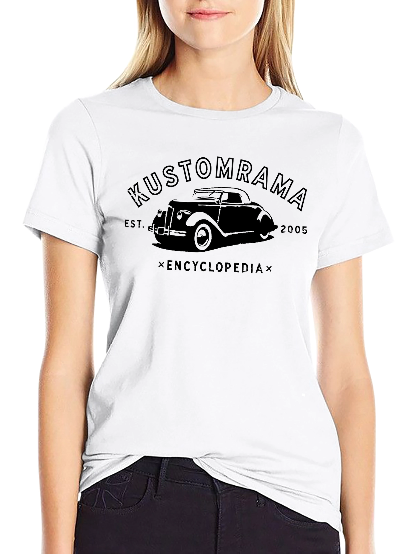 Kustomrama Encyclopedia Black Graphic Tee