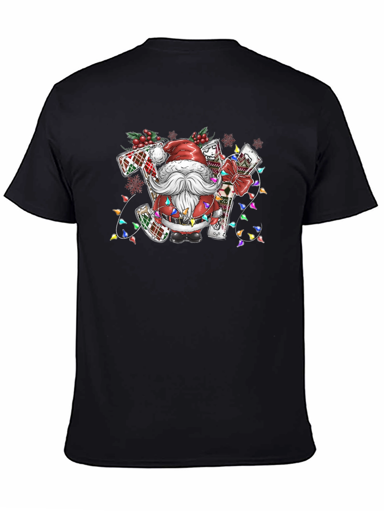 Santa JOY Christmas T-Shirt Holiday Tee
