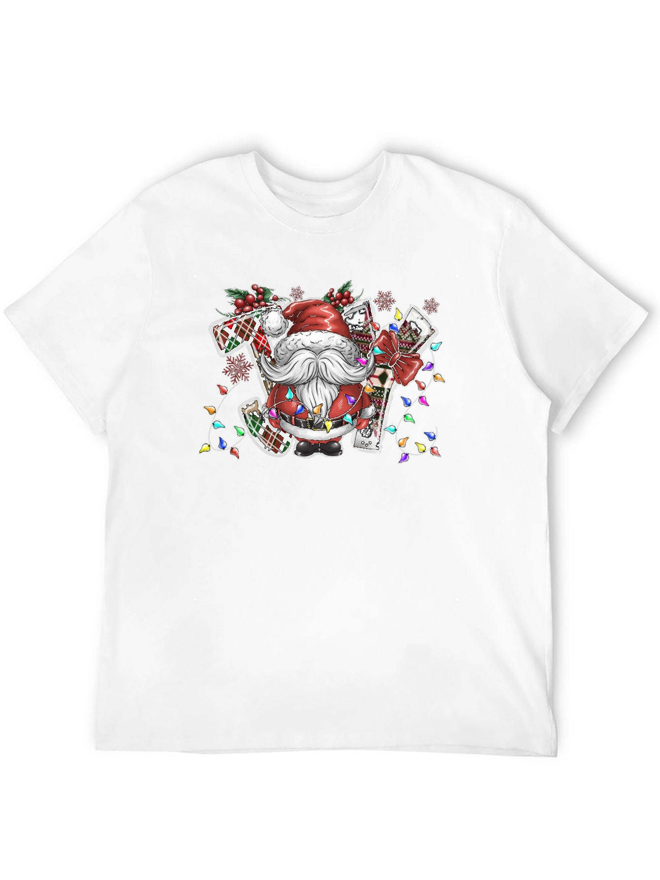 Santa JOY Christmas T-Shirt Holiday Tee