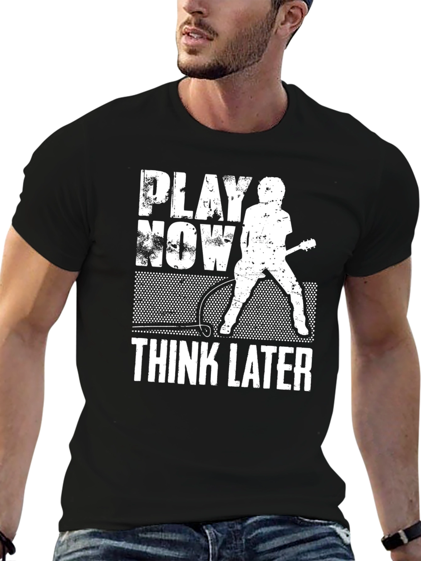 Play Now Think Later Graphic T-Shirt