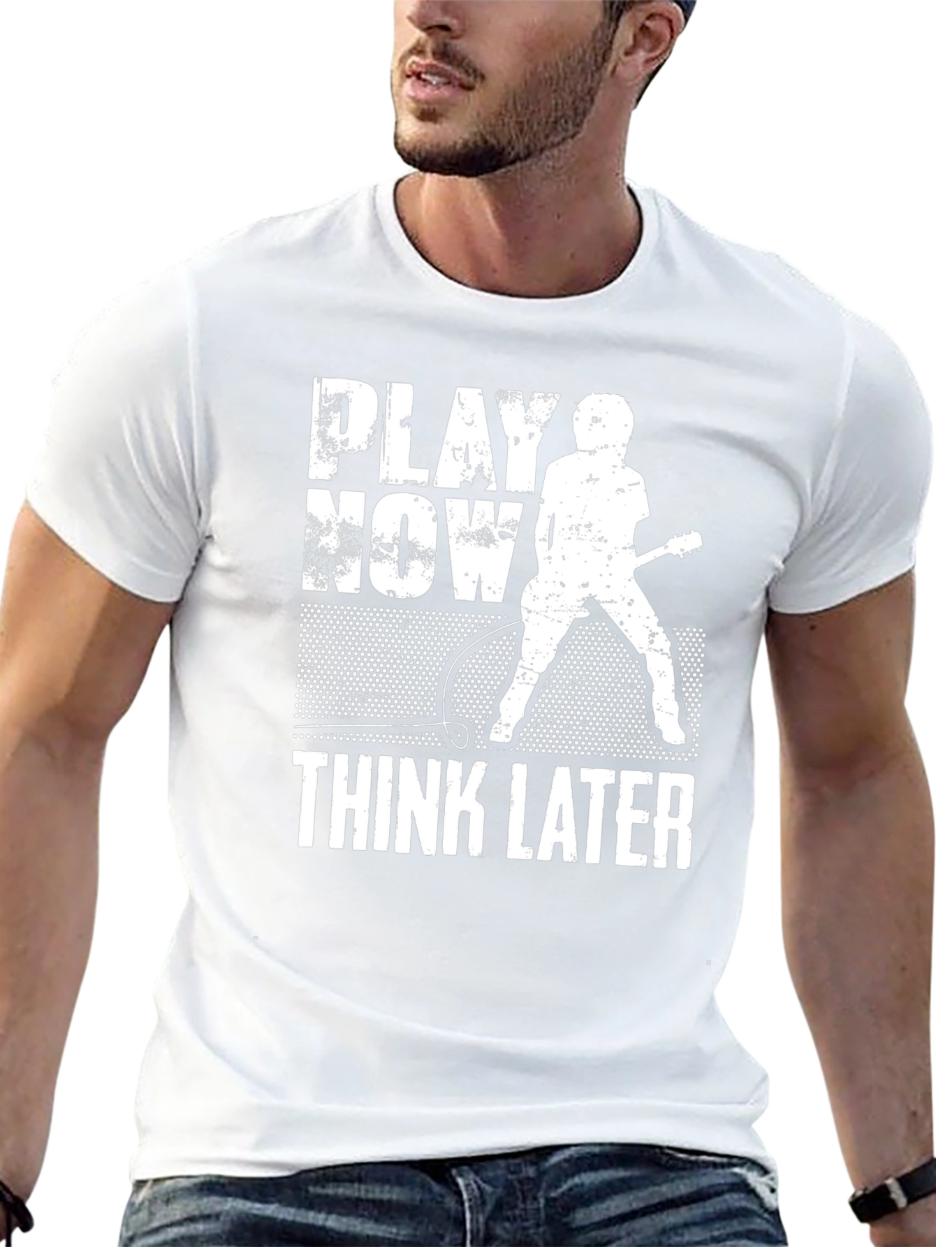 Play Now Think Later Graphic T-Shirt