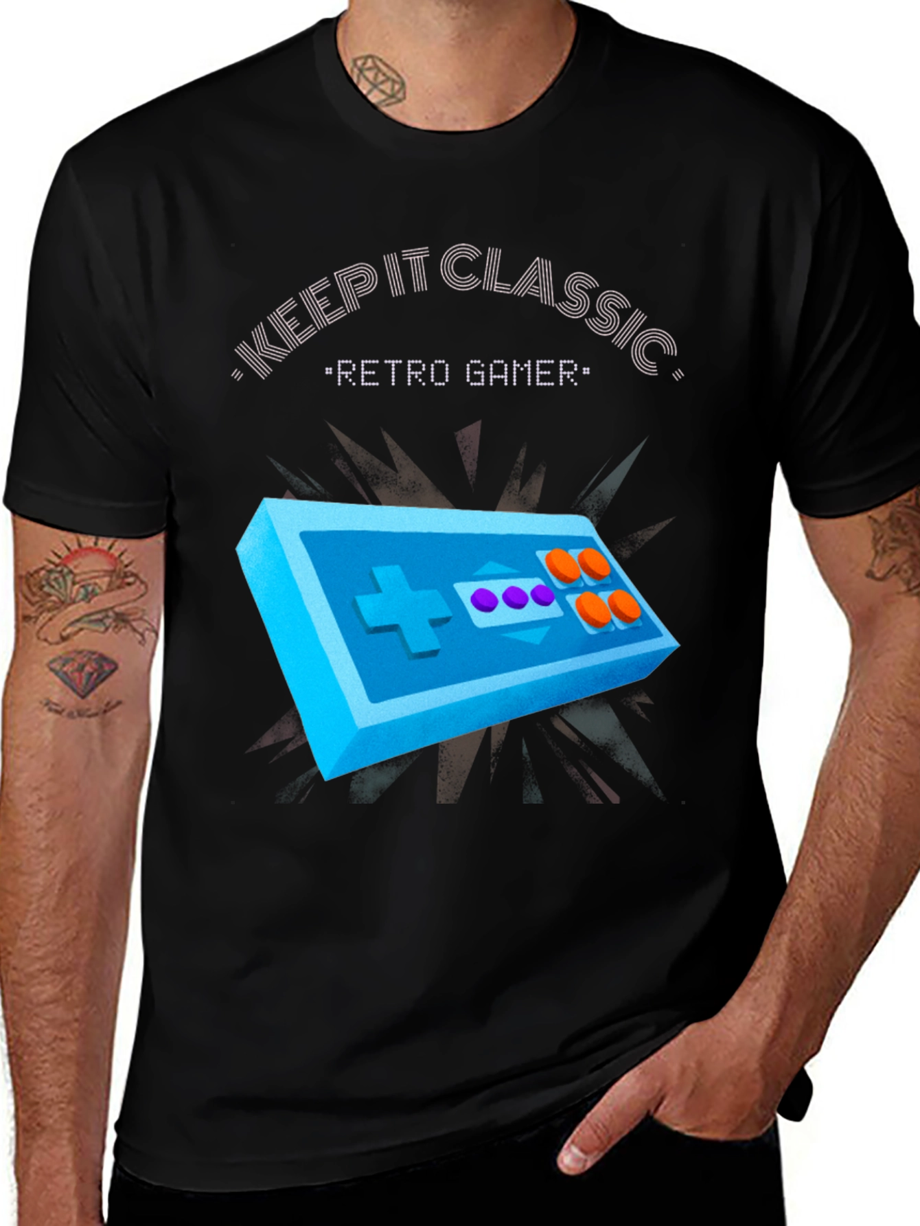 Retro Gamer Graphic Tee - Keep It Classic T-Shirt