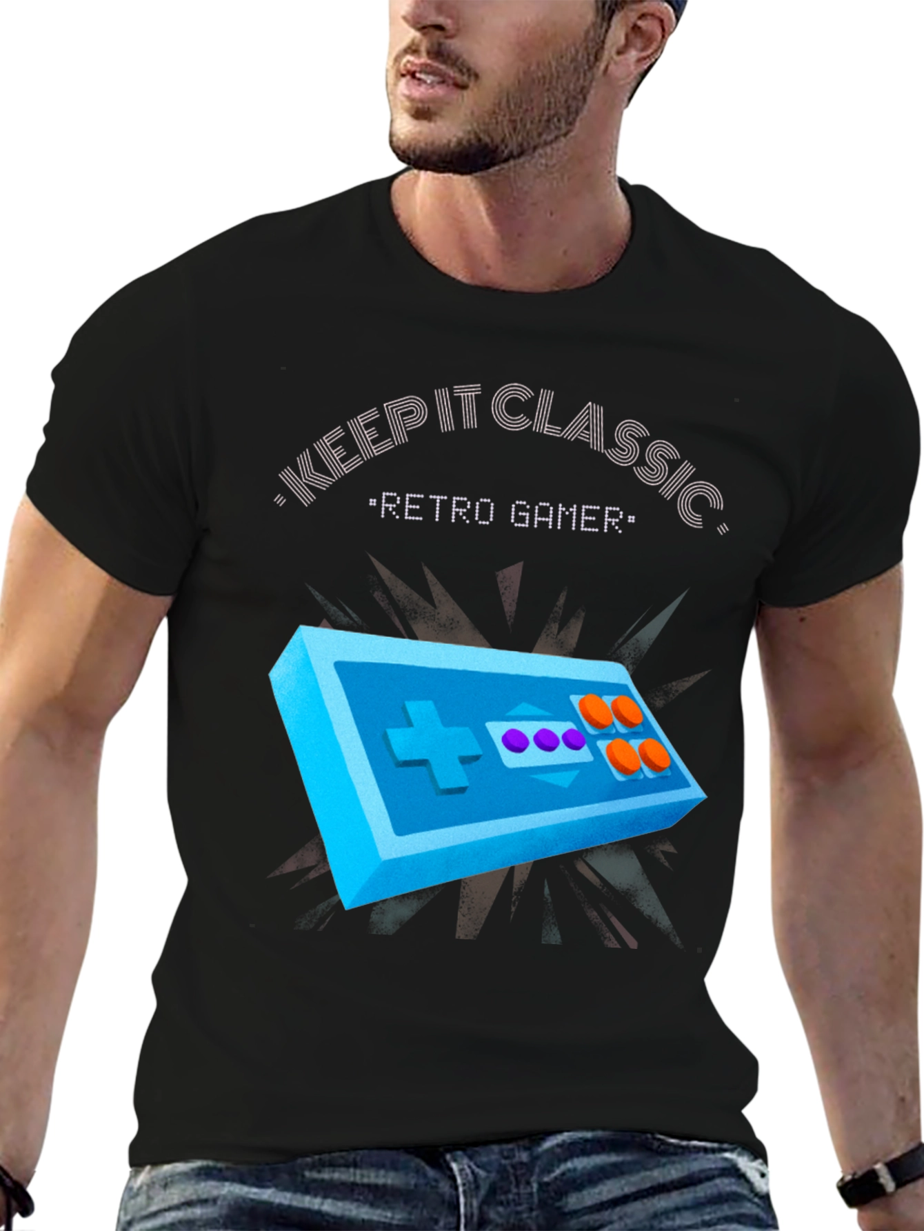 Retro Gamer Graphic Tee - Keep It Classic T-Shirt