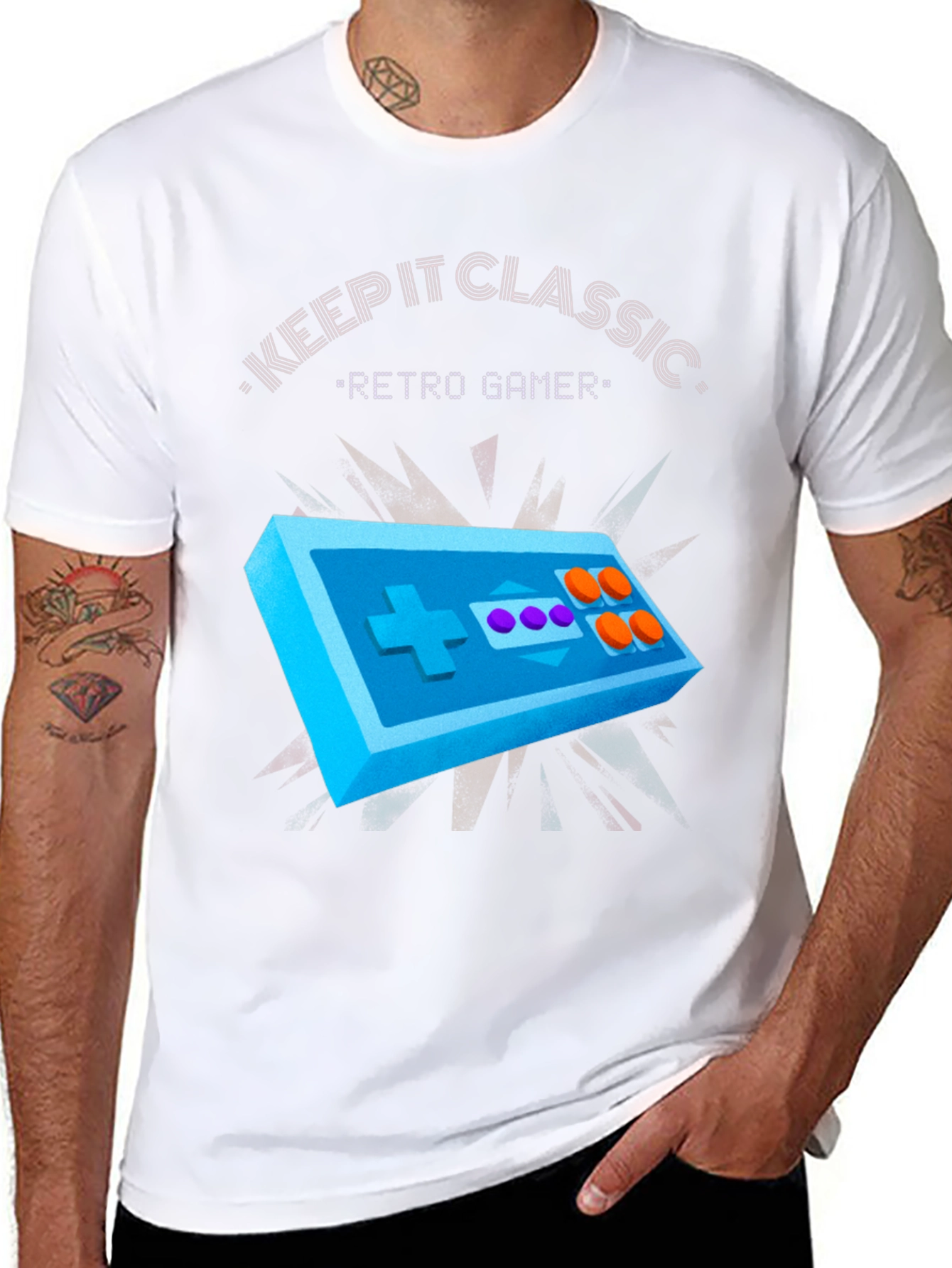 Retro Gamer Graphic Tee - Keep It Classic T-Shirt