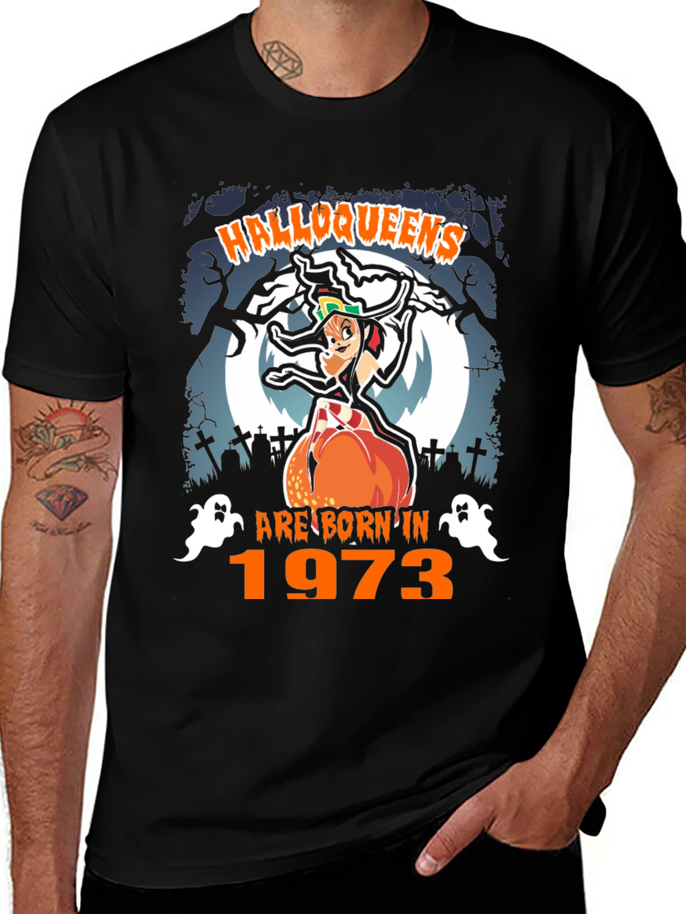 Halloqueens Born in 1973 Halloween T-Shirt