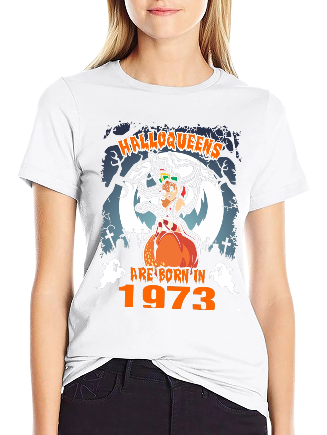 Halloqueens Born in 1973 Halloween T-Shirt