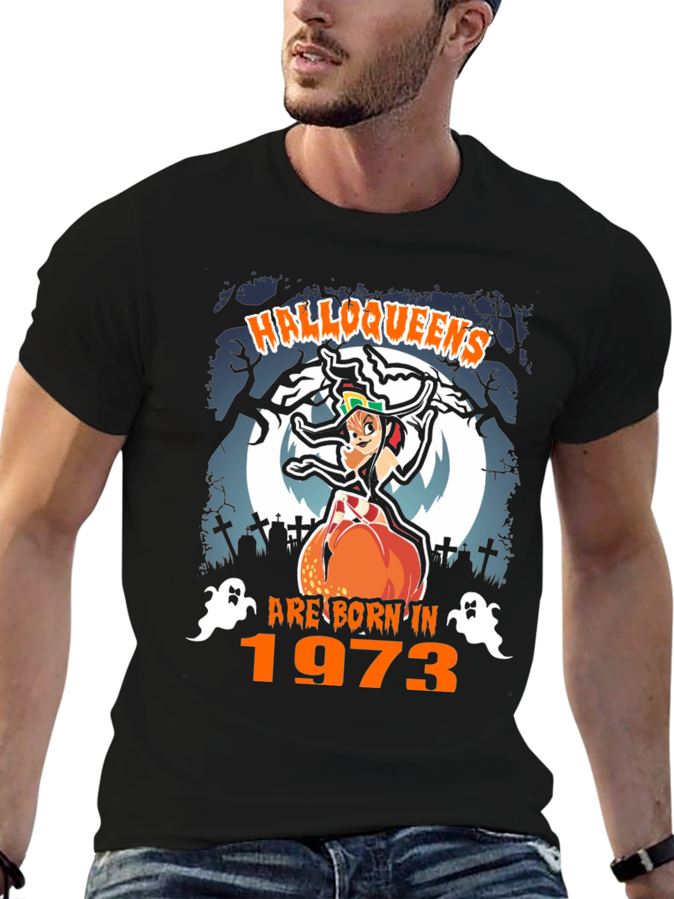 Halloqueens Born in 1973 Halloween T-Shirt