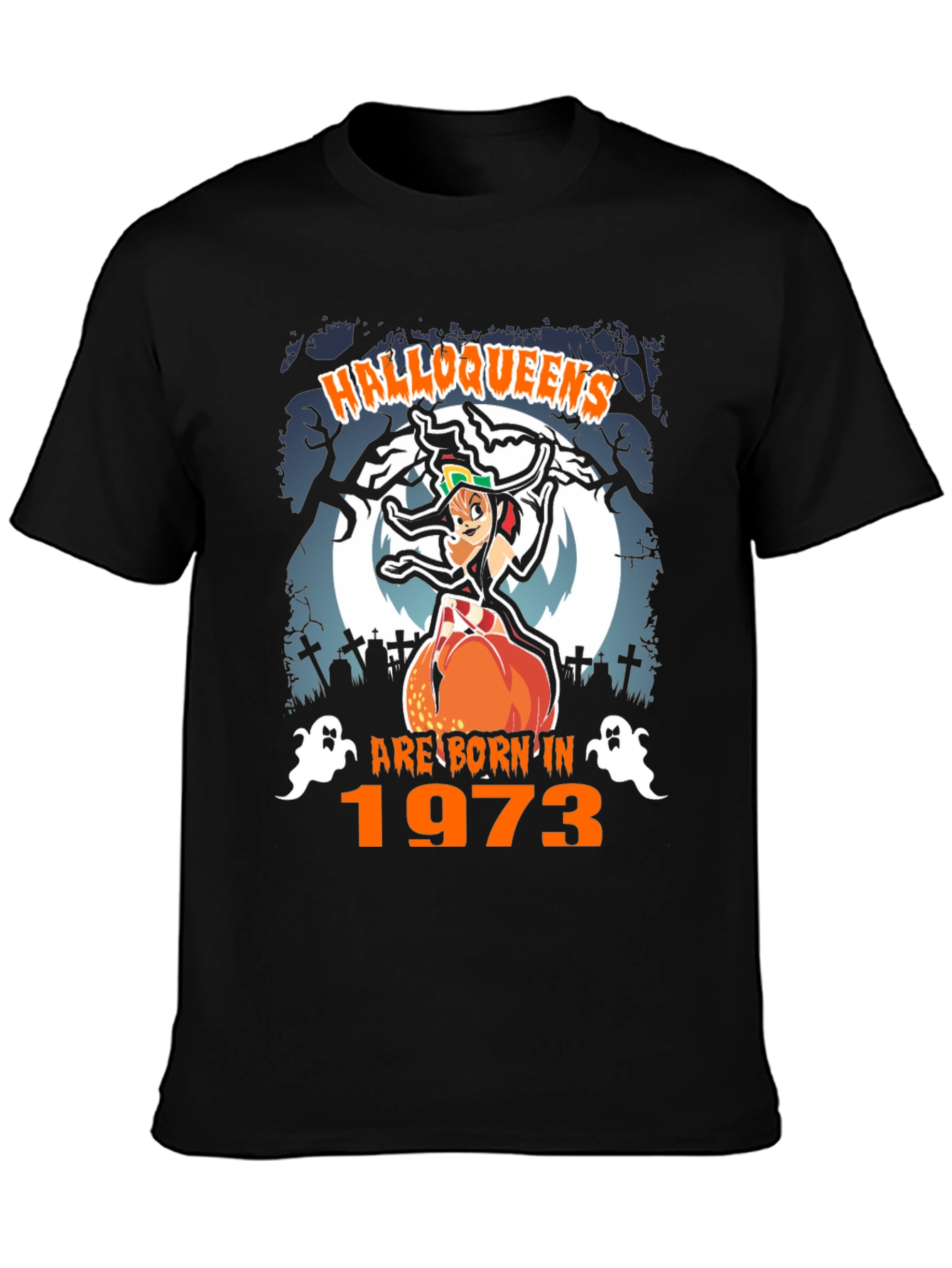 Halloqueens Born in 1973 Halloween T-Shirt