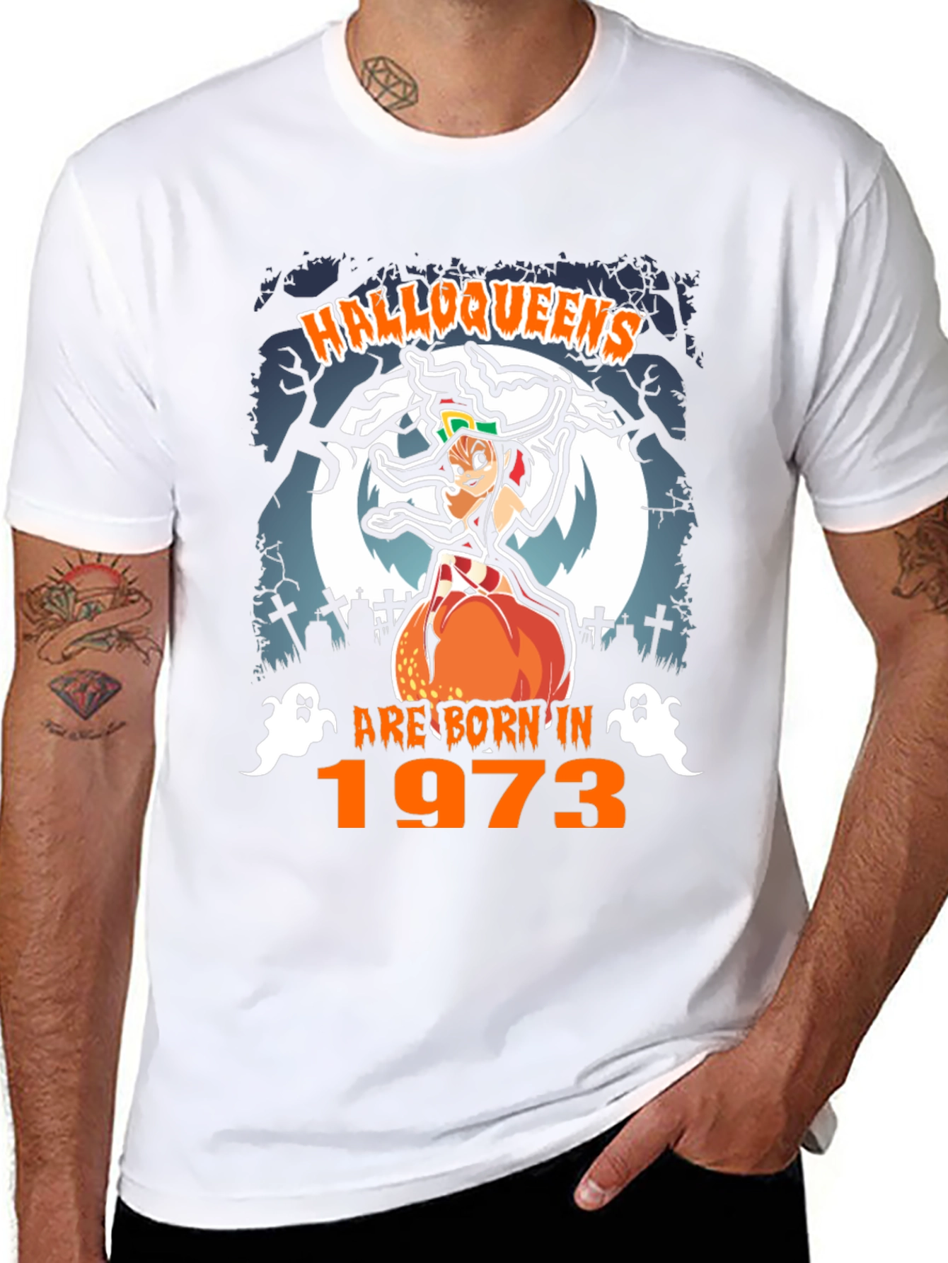 Halloqueens Born in 1973 Halloween T-Shirt