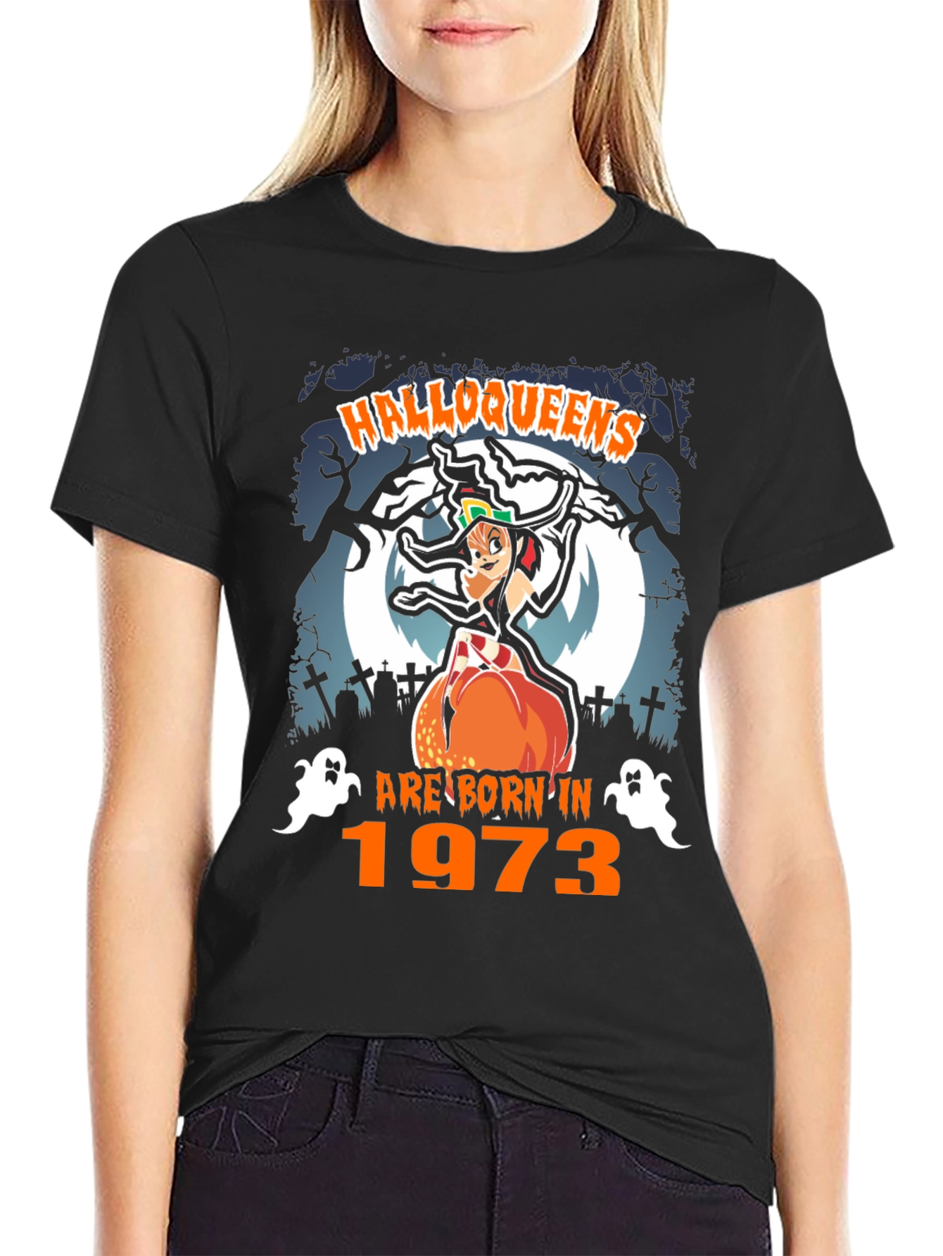 Halloqueens Born in 1973 Halloween T-Shirt