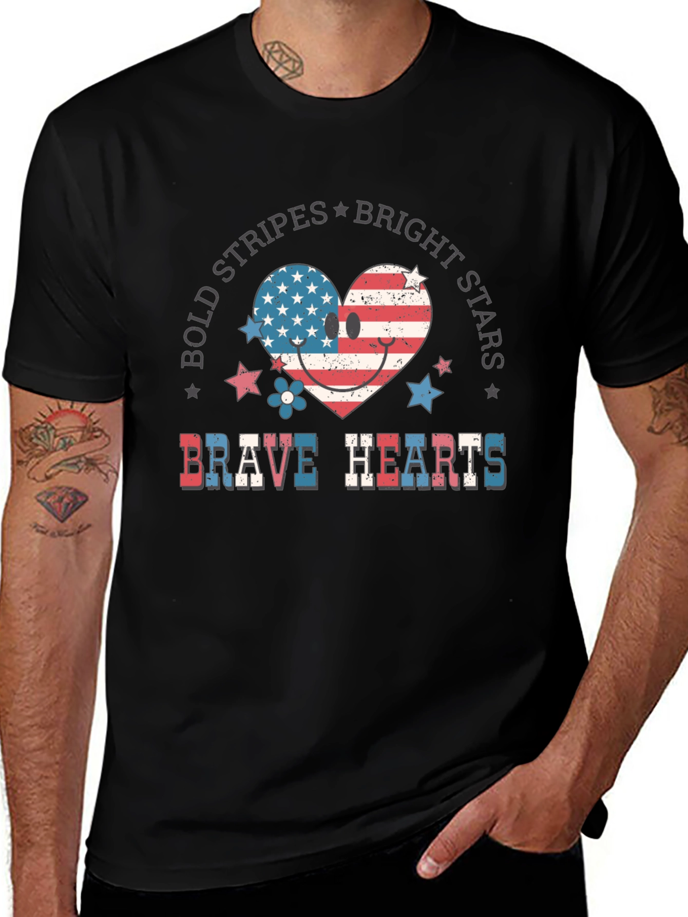 Brave Hearts Patriotic T-Shirt