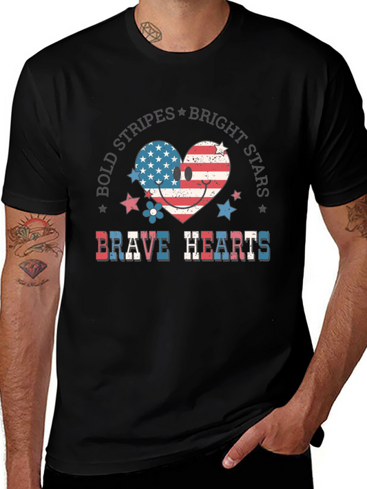 Brave Hearts Patriotic T-Shirt
