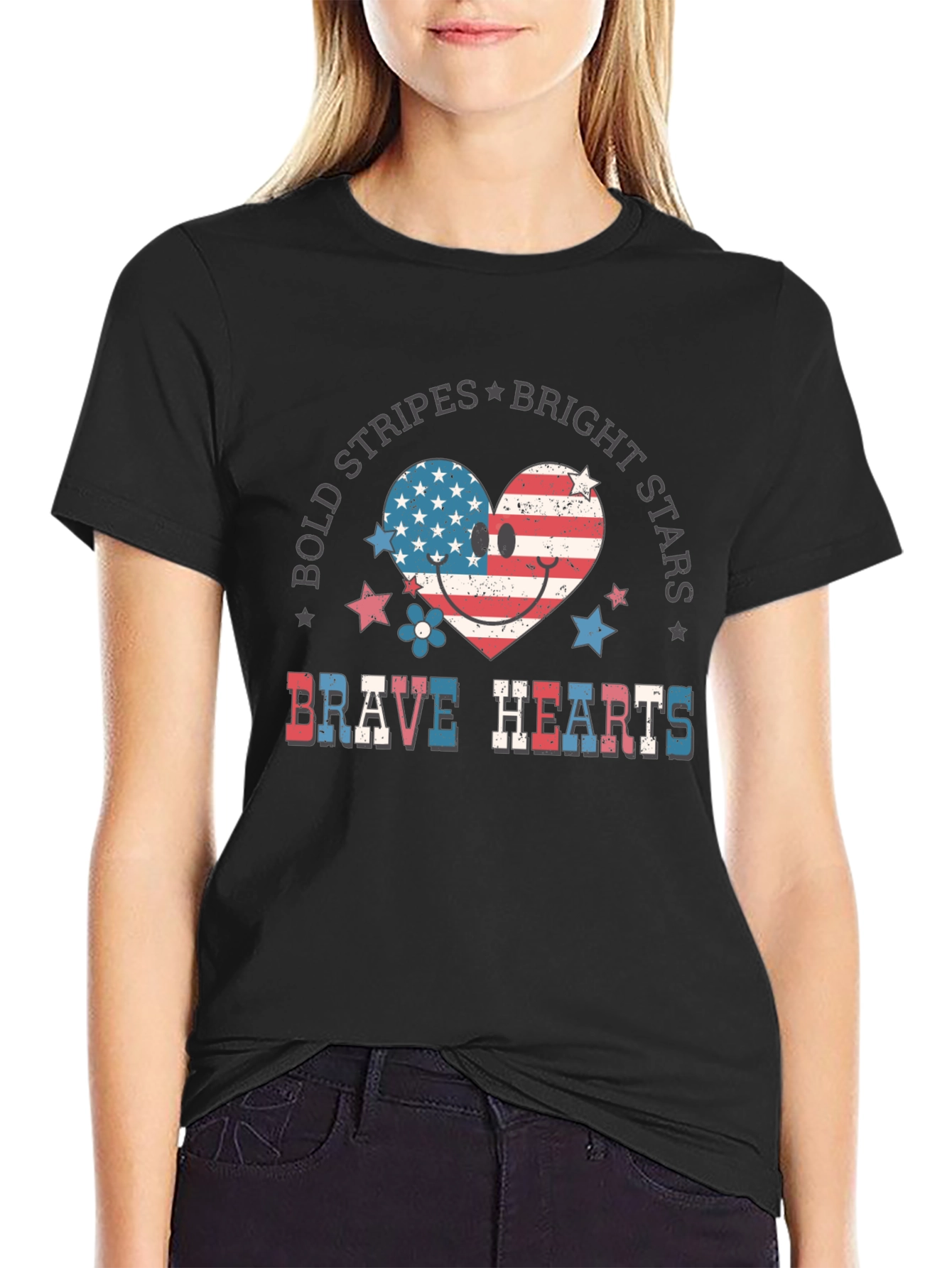 Brave Hearts Patriotic T-Shirt
