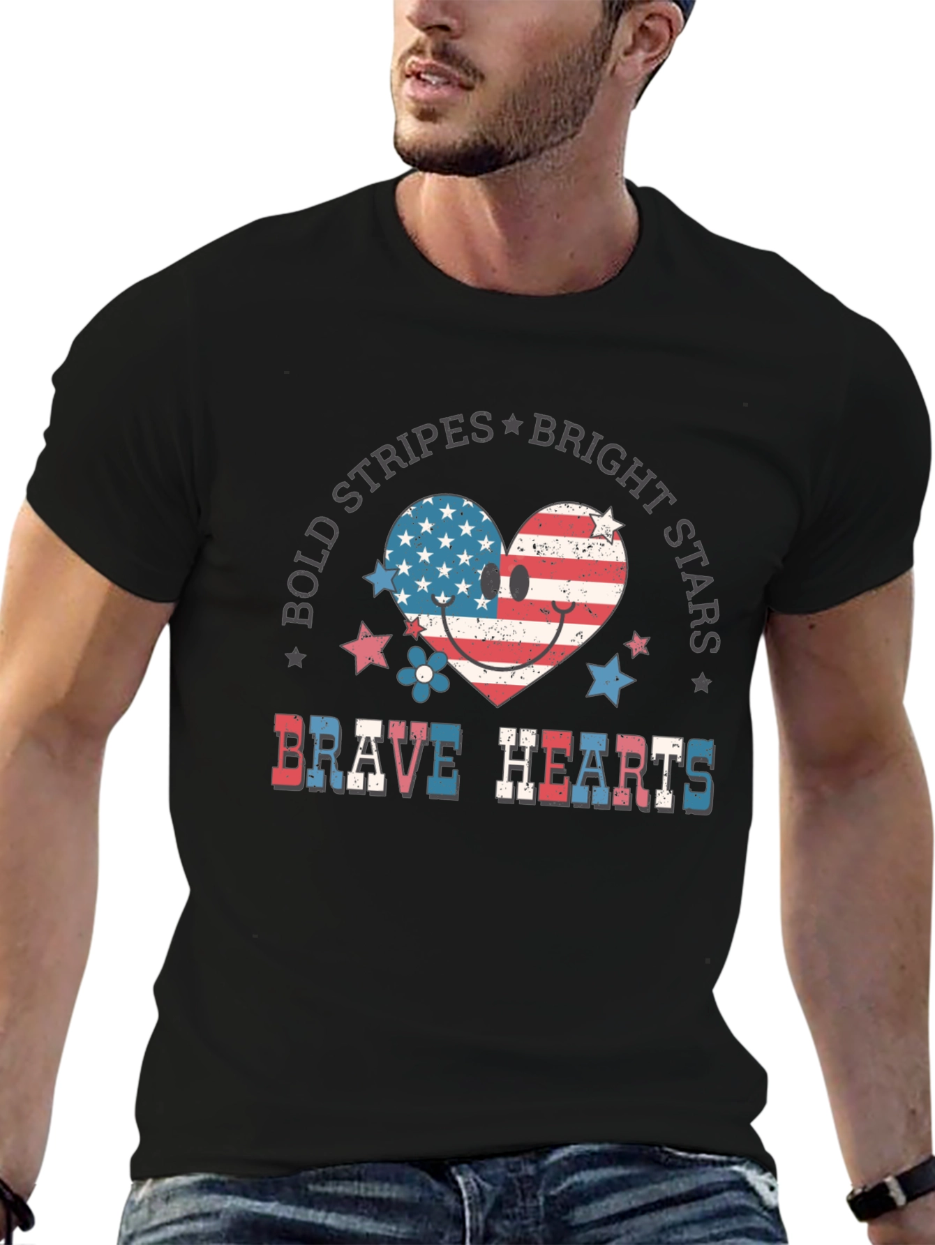 Brave Hearts Patriotic T-Shirt