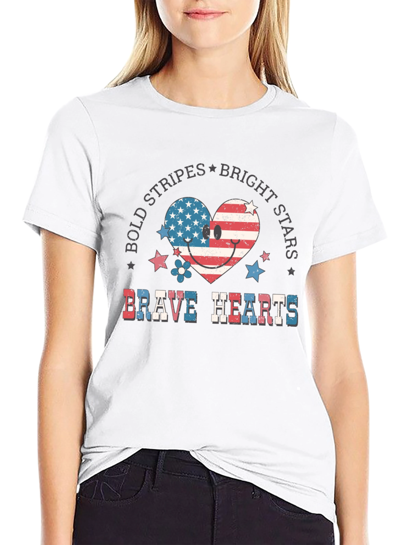 Brave Hearts Patriotic T-Shirt