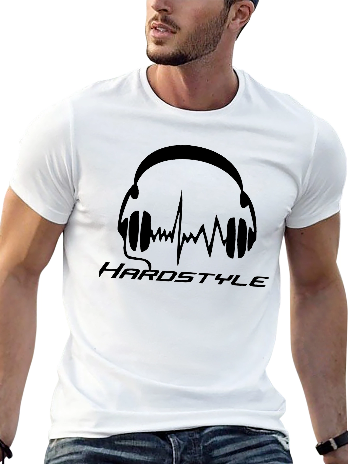 Hardstyle Headphones Graphic Tee - Black