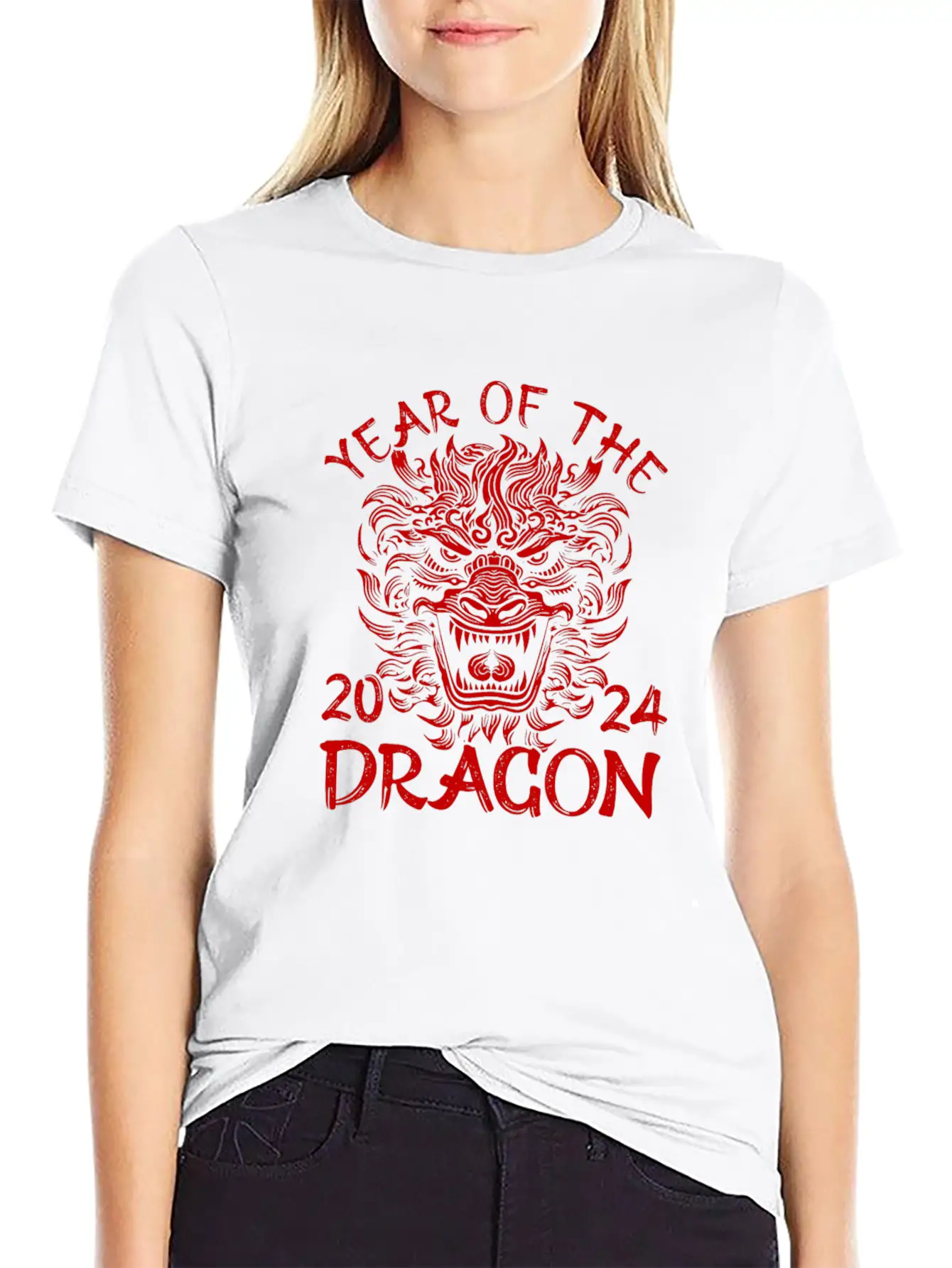 Year Of The Dragon Chinese New Year 2024 Zodiac Unisex Casual T-Shirt – Clean Design For Daily Comfort