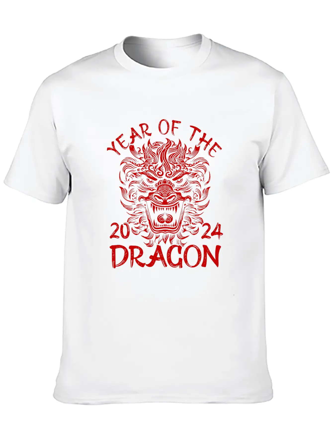 Year Of The Dragon Chinese New Year 2024 Zodiac Unisex Casual T-Shirt – Clean Design For Daily Comfort