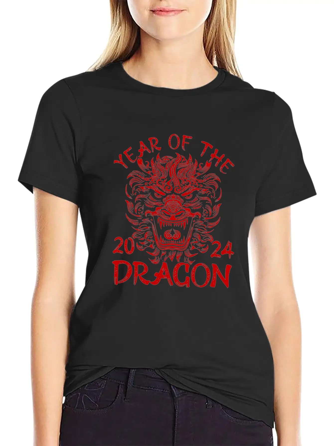 Year Of The Dragon Chinese New Year 2024 Zodiac Unisex Casual T-Shirt – Clean Design For Daily Comfort