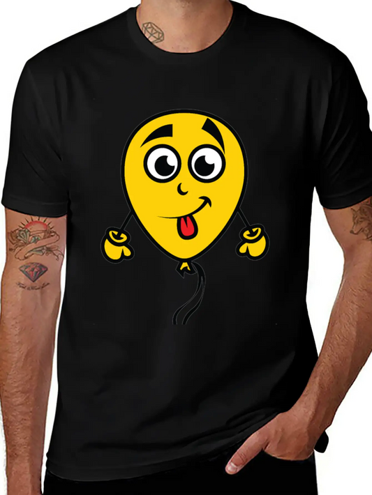 Yellow Balloon Character Unisex Casual T-Shirt – Clean Design For Daily Comfort