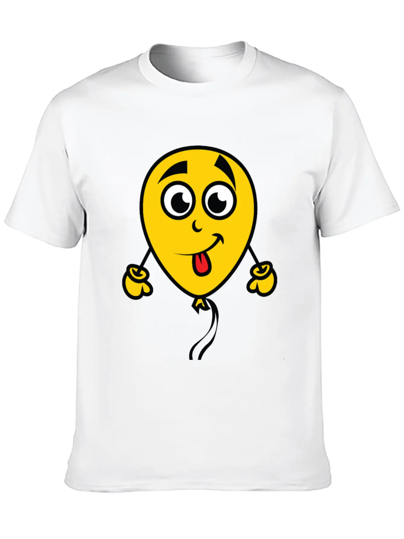Yellow Balloon Character Unisex Casual T-Shirt – Clean Design For Daily Comfort