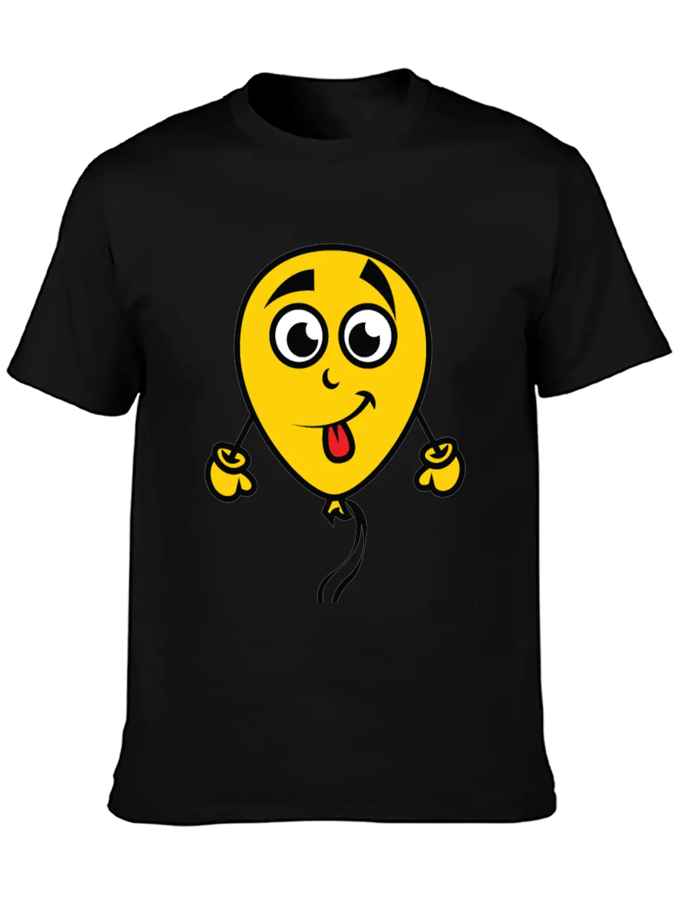 Yellow Balloon Character Unisex Casual T-Shirt – Clean Design For Daily Comfort