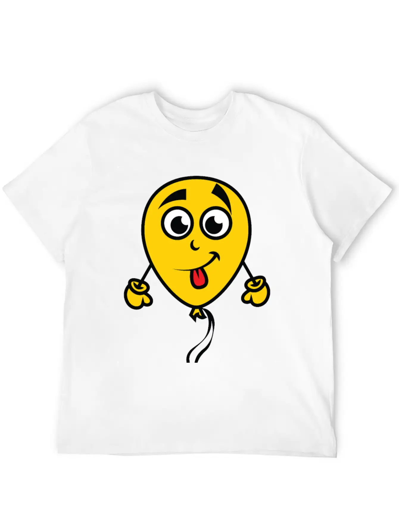 Yellow Balloon Character Unisex Casual T-Shirt – Clean Design For Daily Comfort