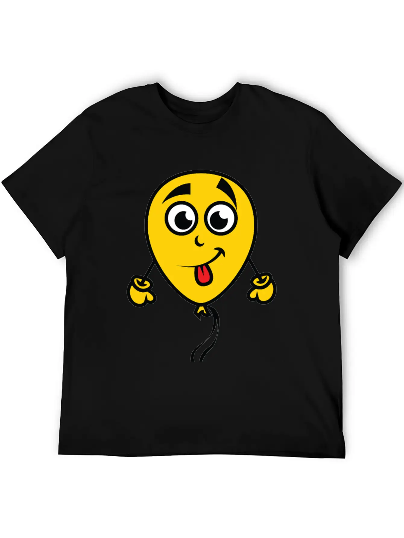 Yellow Balloon Character Unisex Casual T-Shirt – Clean Design For Daily Comfort