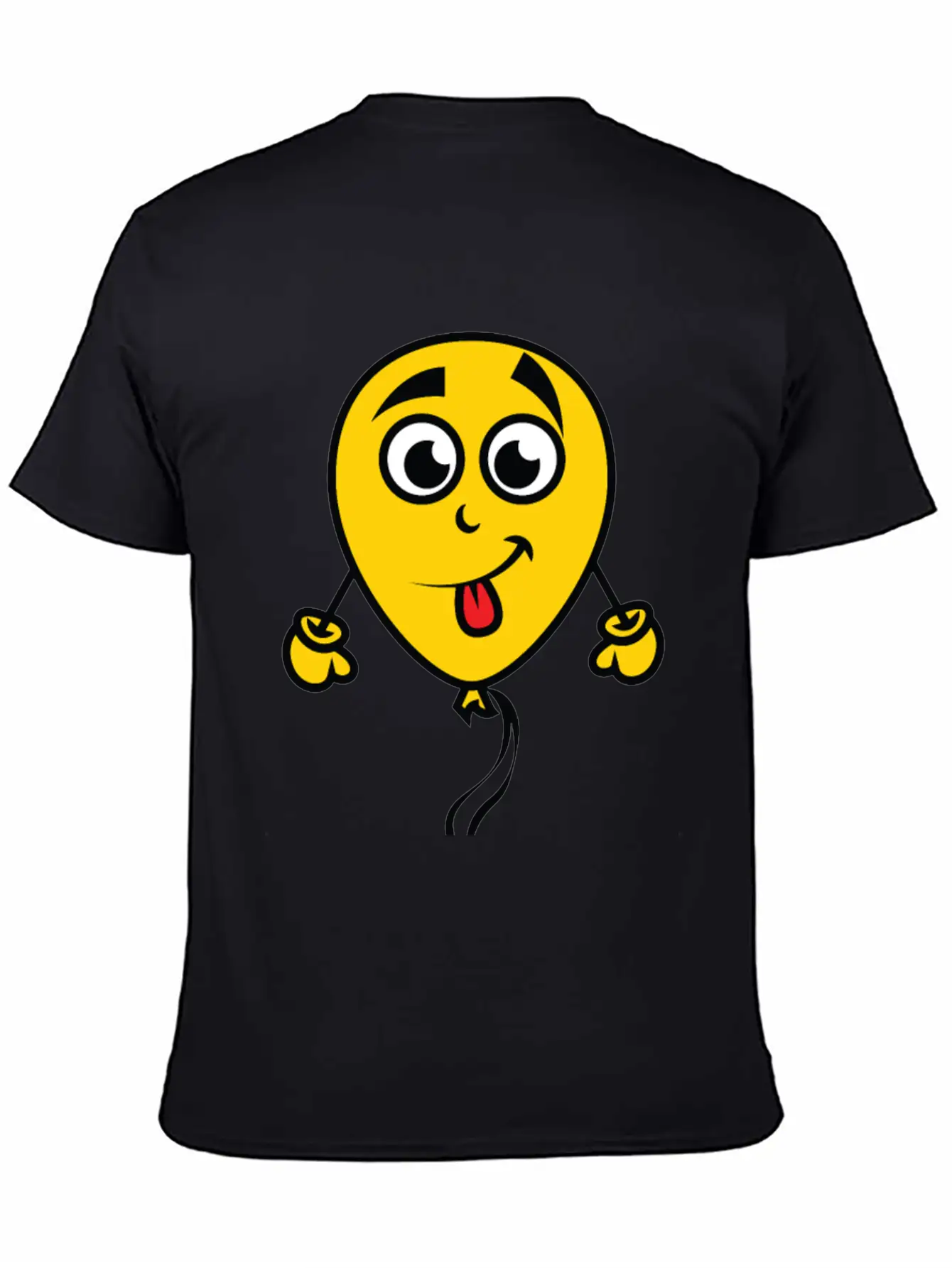Yellow Balloon Character Unisex Casual T-Shirt – Clean Design For Daily Comfort