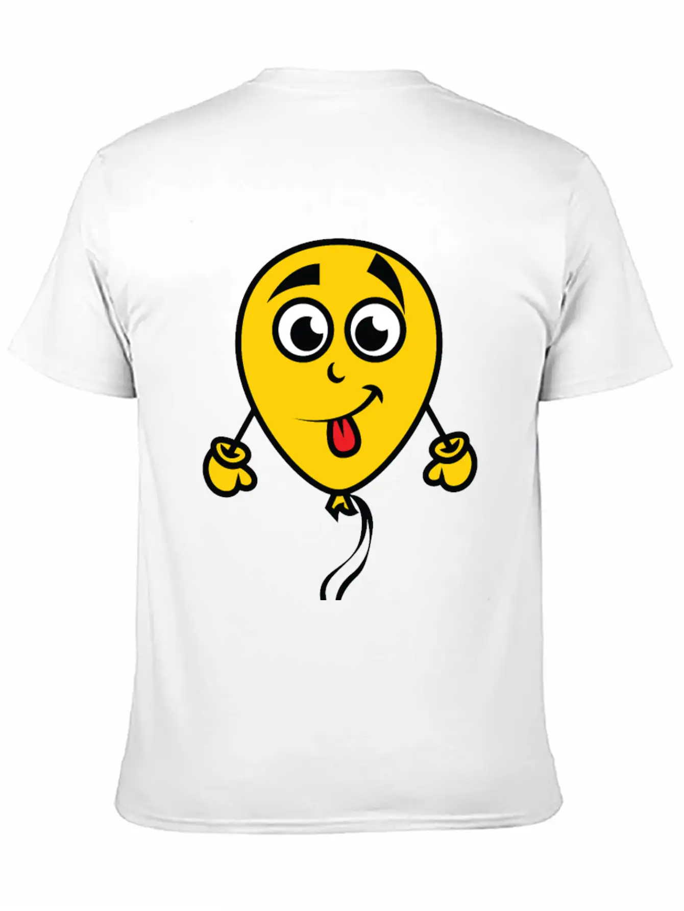Yellow Balloon Character Unisex Casual T-Shirt – Clean Design For Daily Comfort
