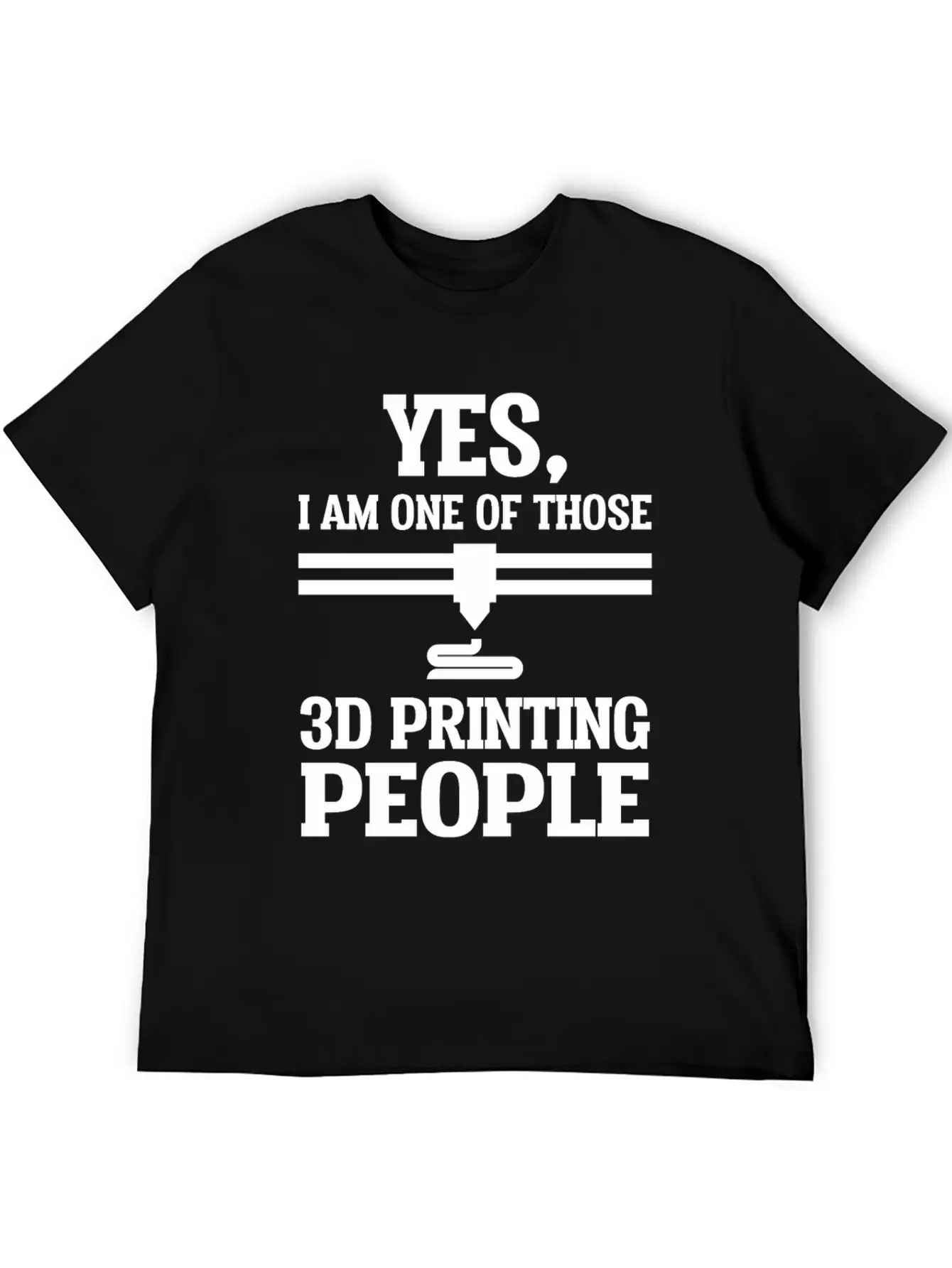 Yes One Of 3d Printing People 3d Printer Unisex Casual T-Shirt – Clean Design For Daily Comfort